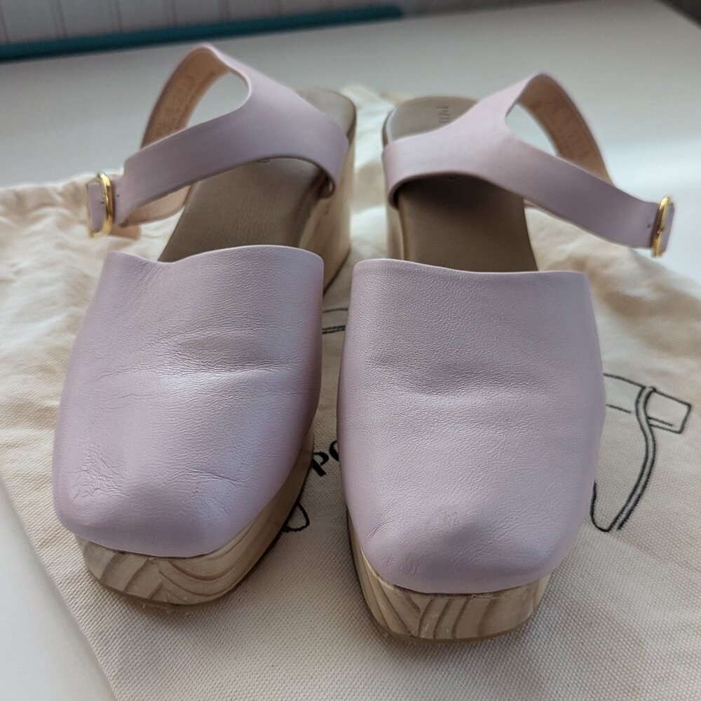 Poppy Barley East Coast Clog size 7.5 in chalk pink